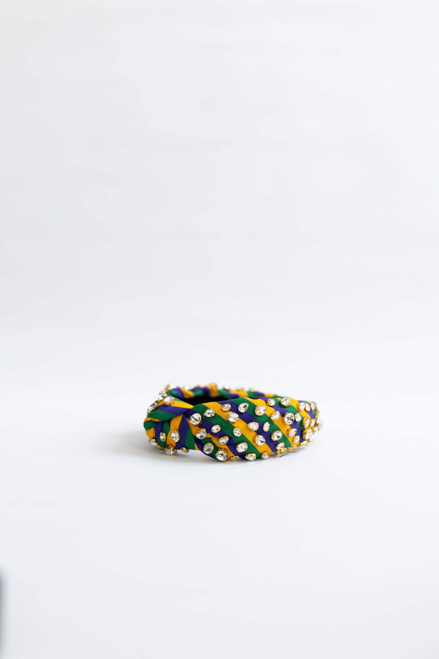 Mardi Gras Stripes Knotted Headband - Honeybee's Louisiana Local Threads