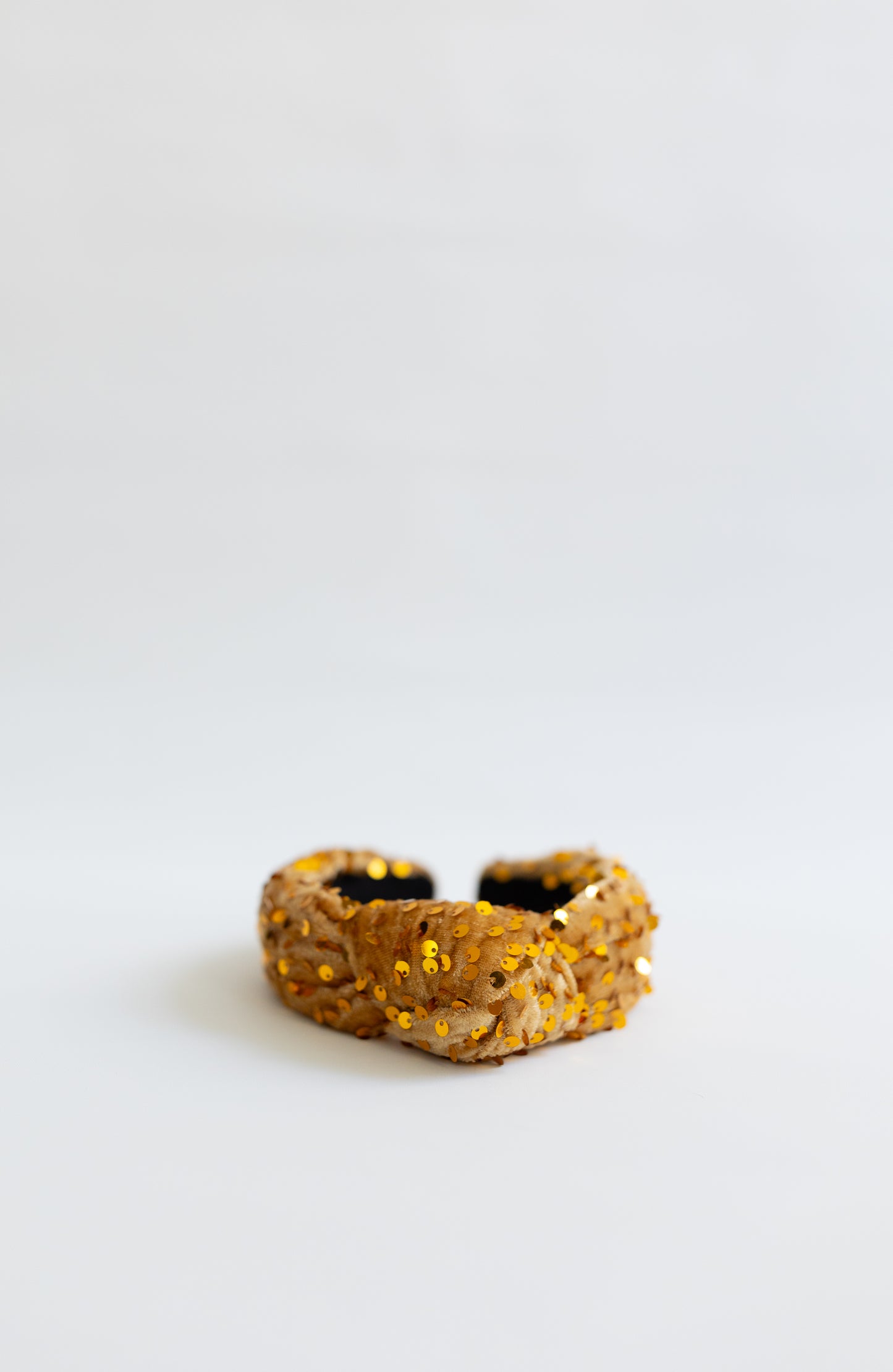 Golden Sequin Knotted Headband - Honeybee's Louisiana Local Threads