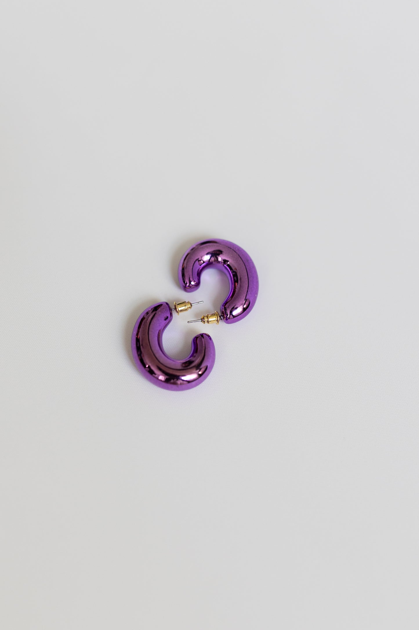 Purple Metallic Hoops - Honeybee's Louisiana Local Threads