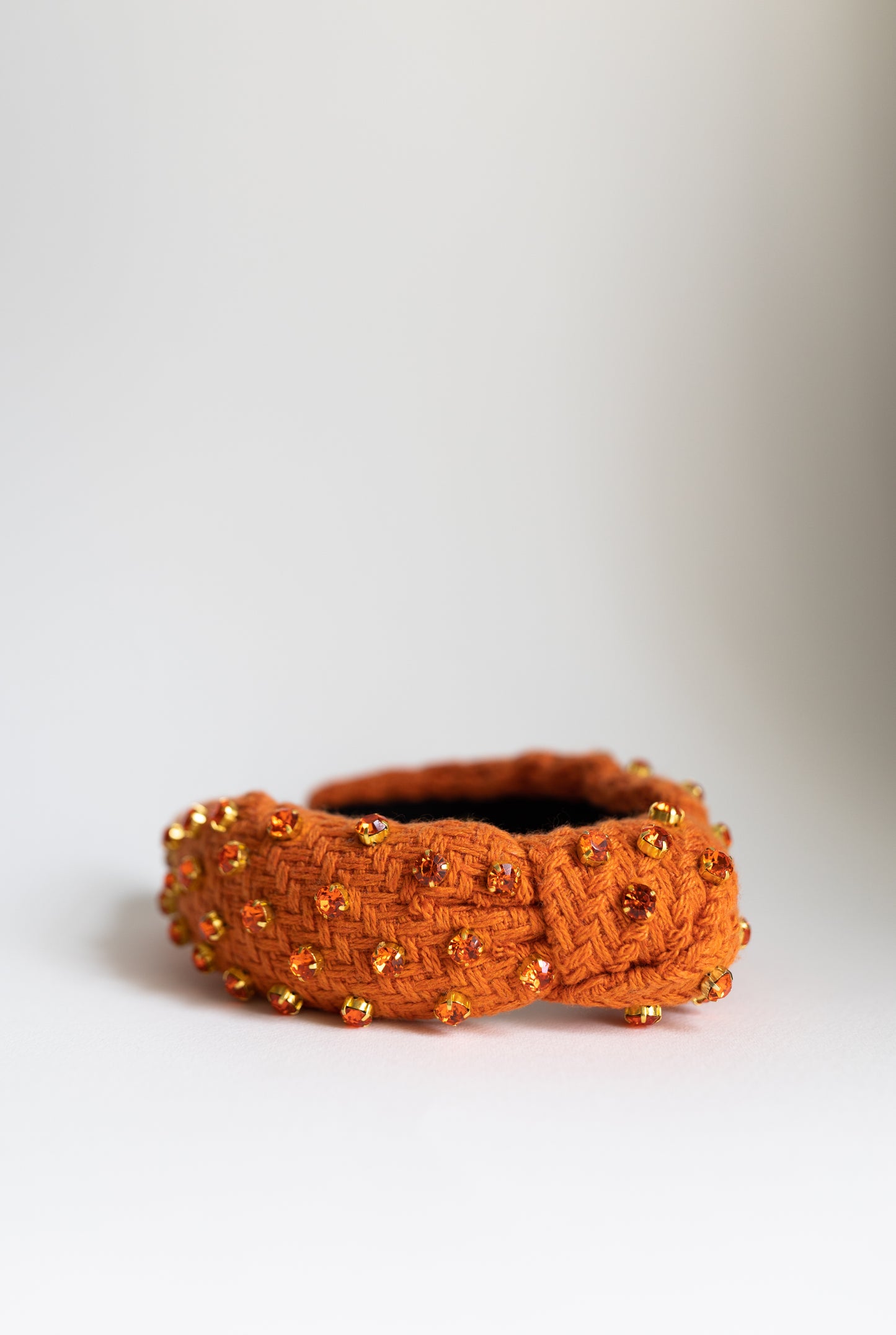 Crotchet Burnt Orange Knotted Headband - Honeybee's Louisiana Local Threads