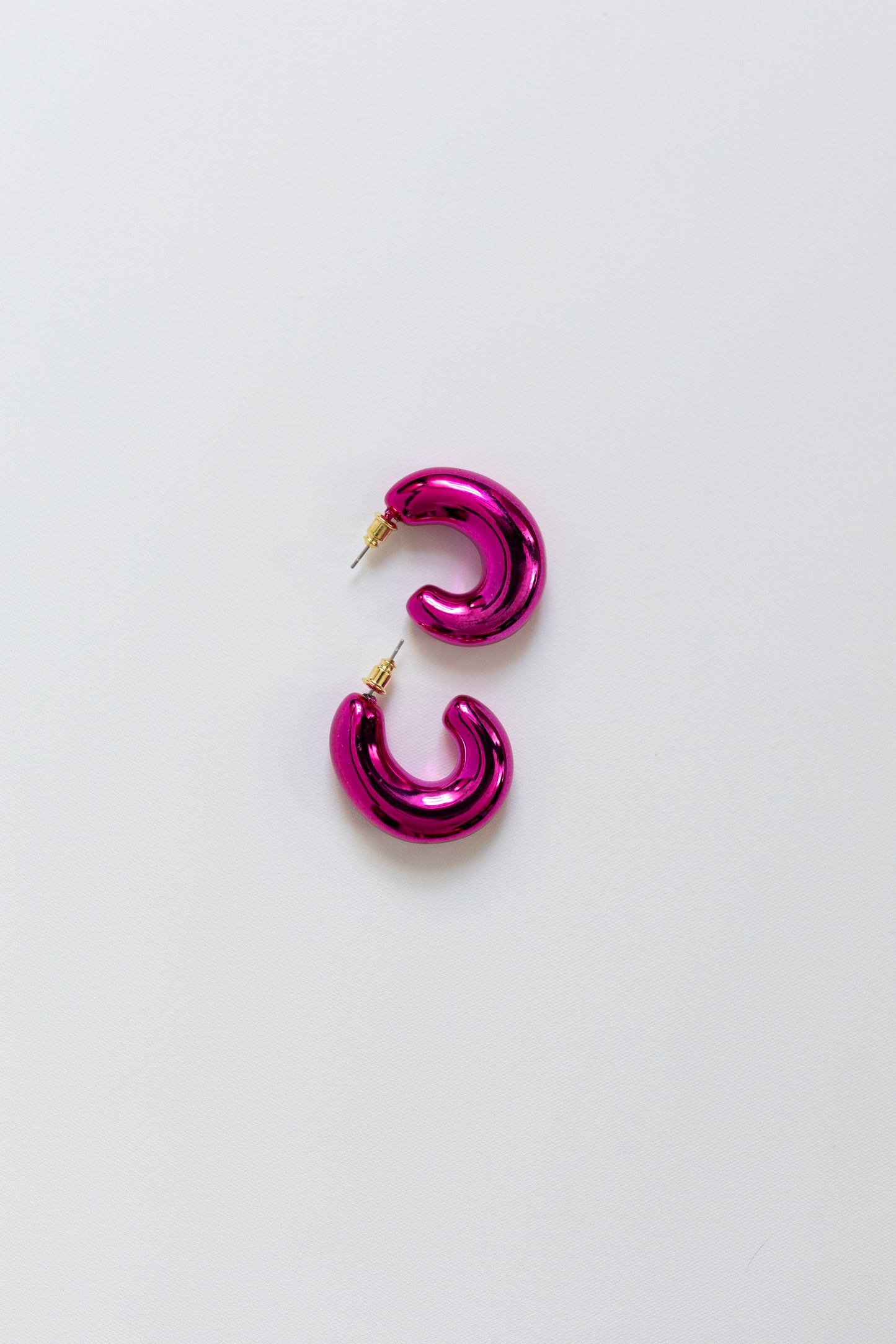 Pink Metallic Hoops - Honeybee's Louisiana Local Threads