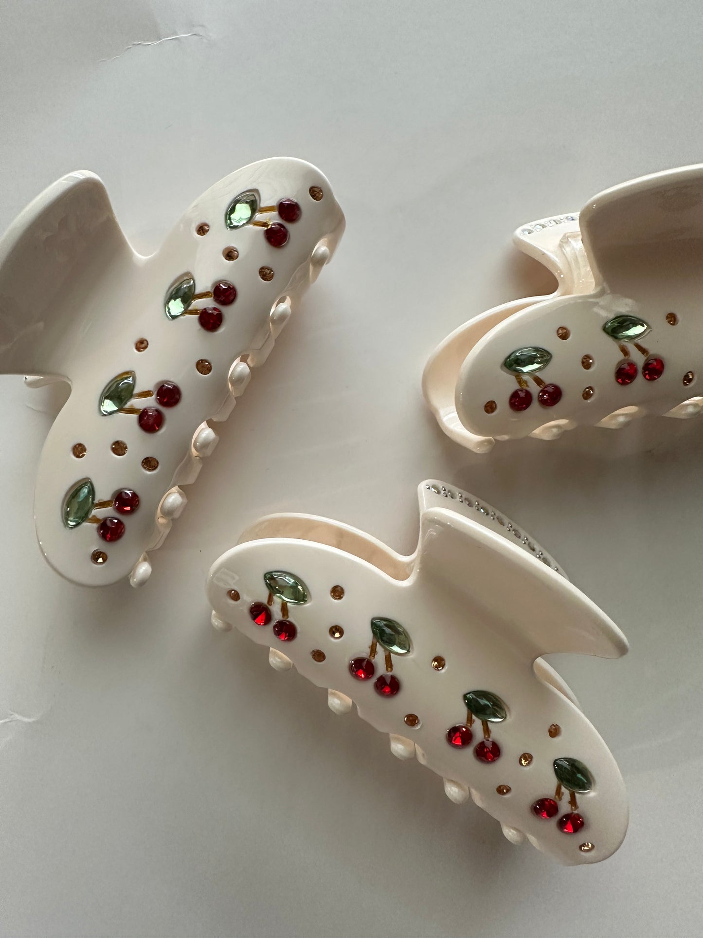 Cherry Hair Clip - Honeybee's Louisiana Local Threads