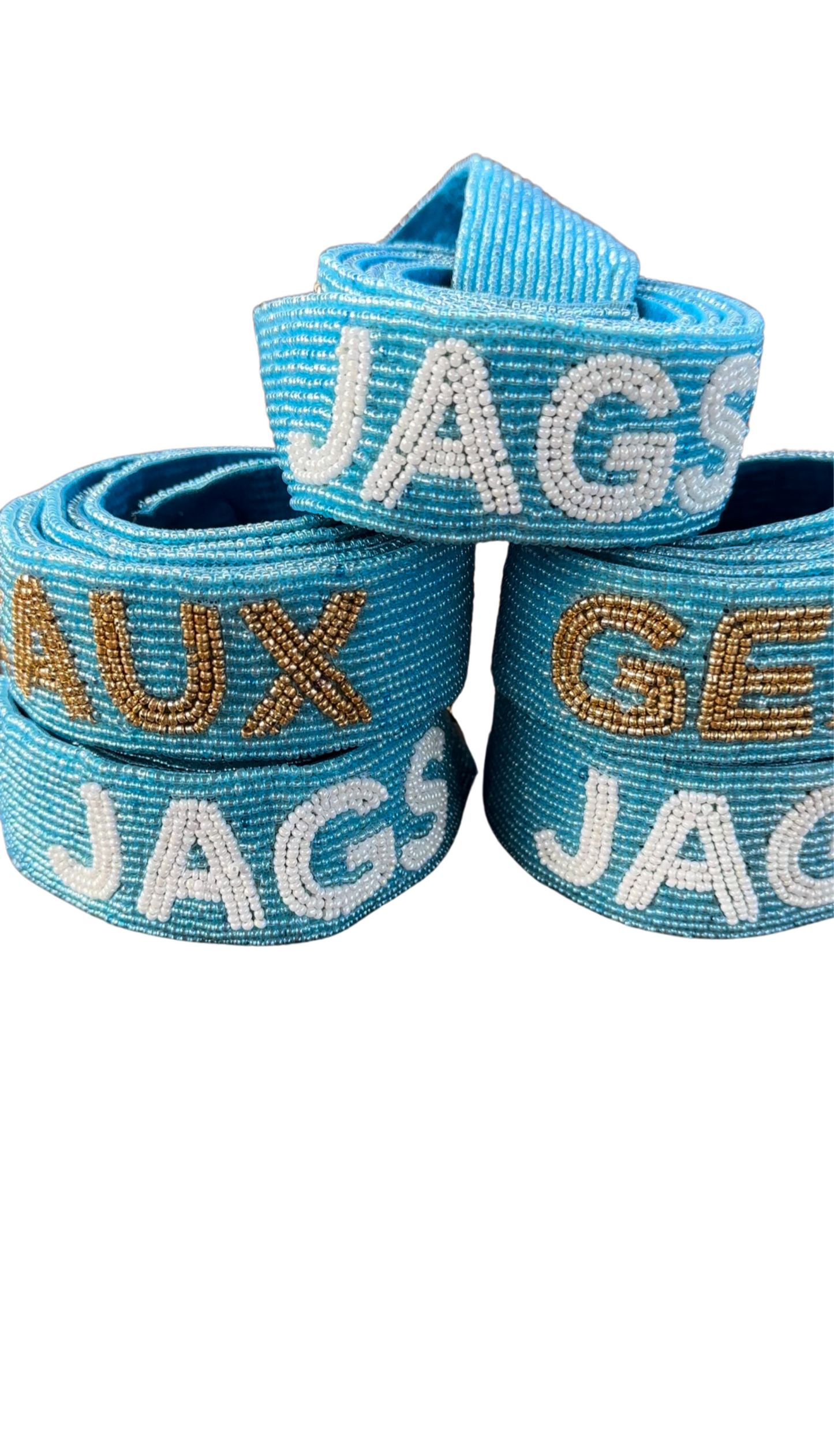 Pre-Order SU Jag Strap - Honeybee's Louisiana Local Threads