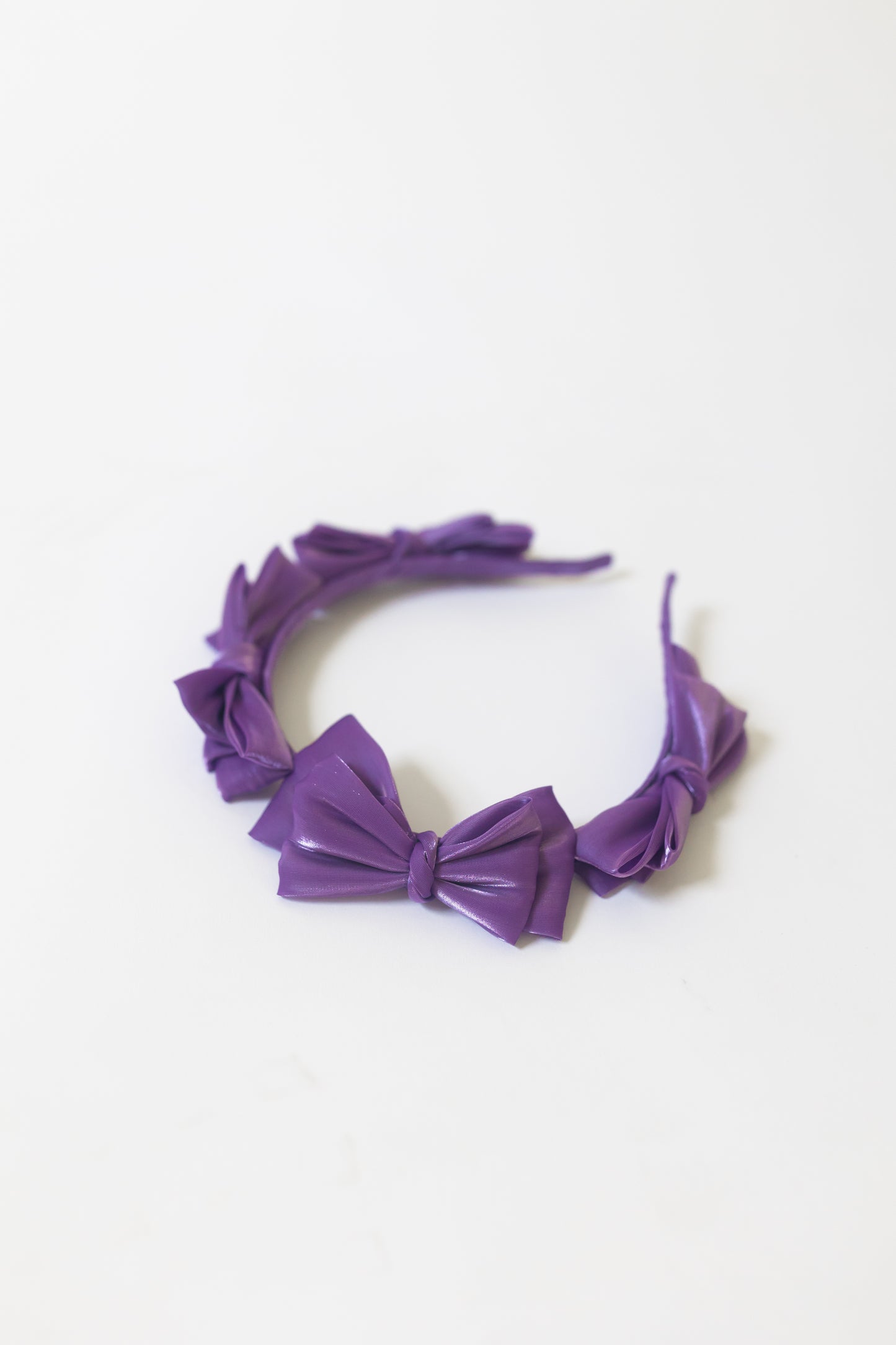 Purple Bowz Headband - Honeybee's Louisiana Local Threads 
