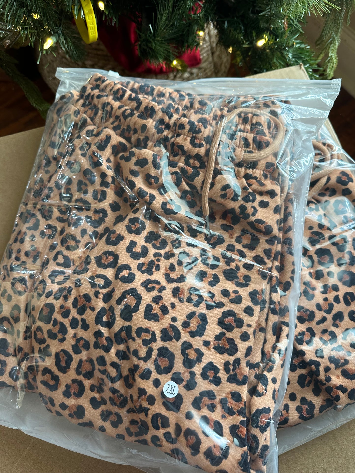 Leopard French-Terry Sweatpants