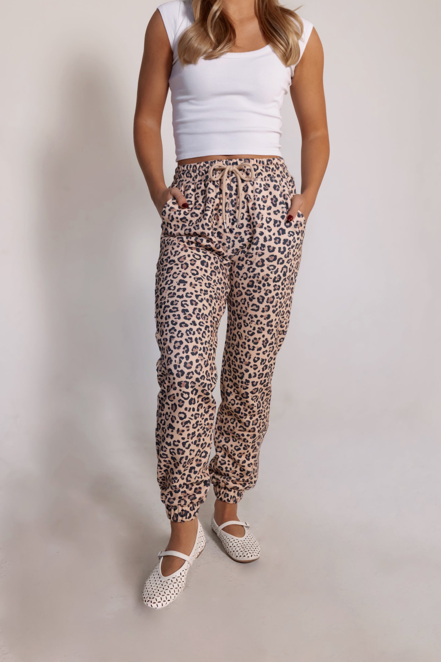 Leopard French-Terry Sweatpants