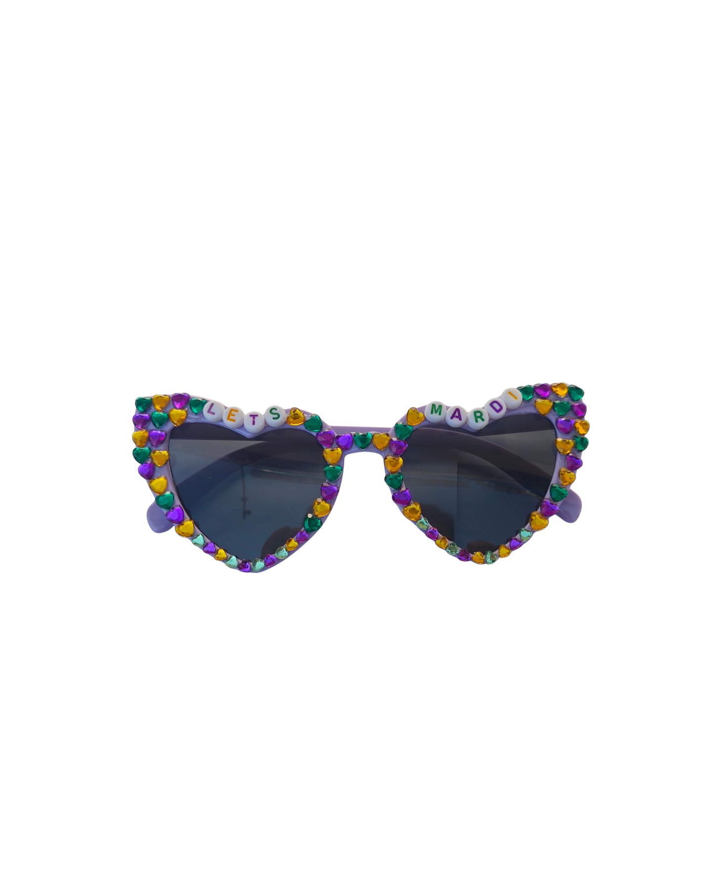 Preorder Let’s Mardi Sparkle Heart Sunglasses- 2/1 ship date