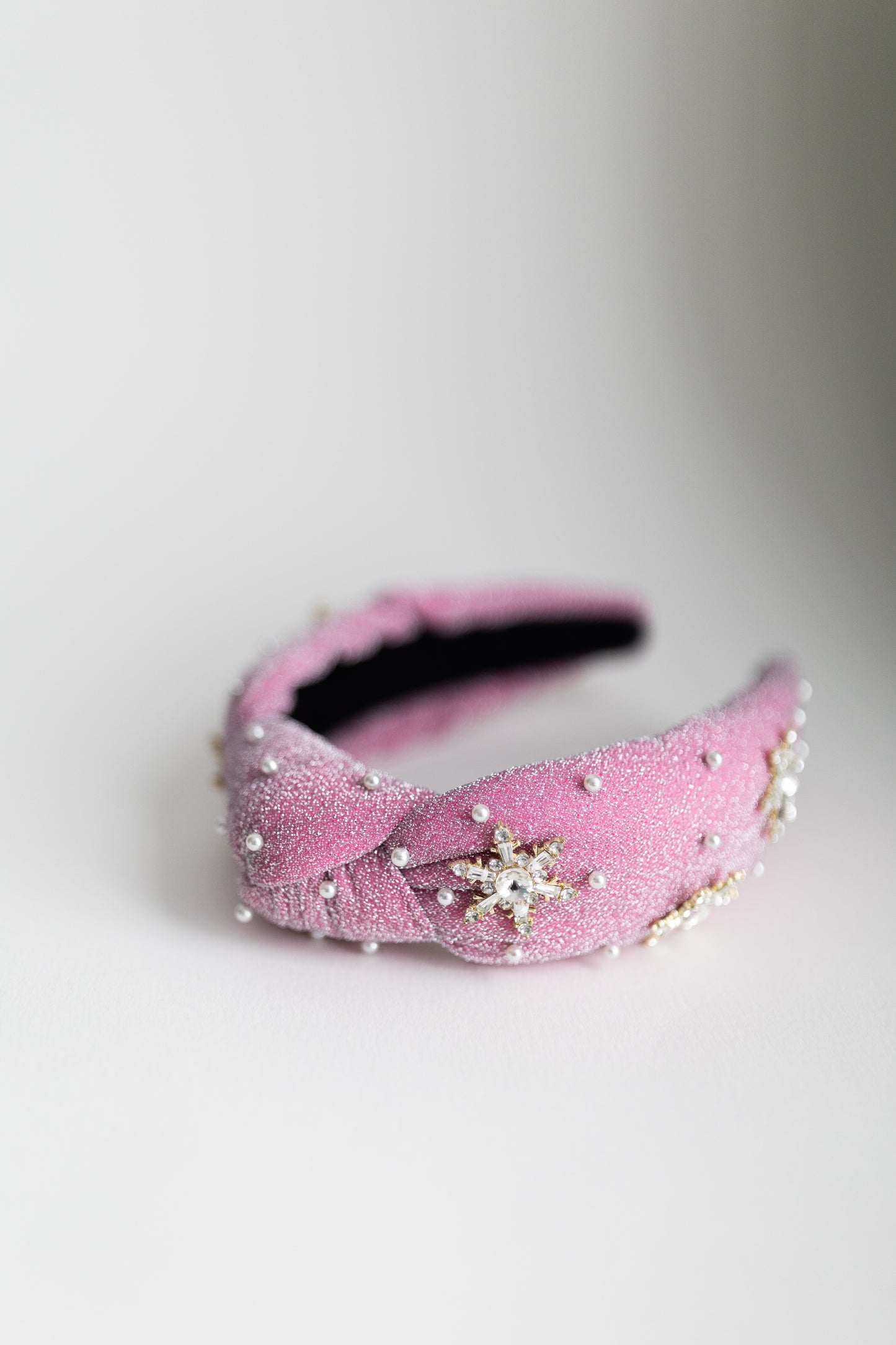 Snowflake Embellished Luxe Headband - Honeybee's Louisiana Local Threads 